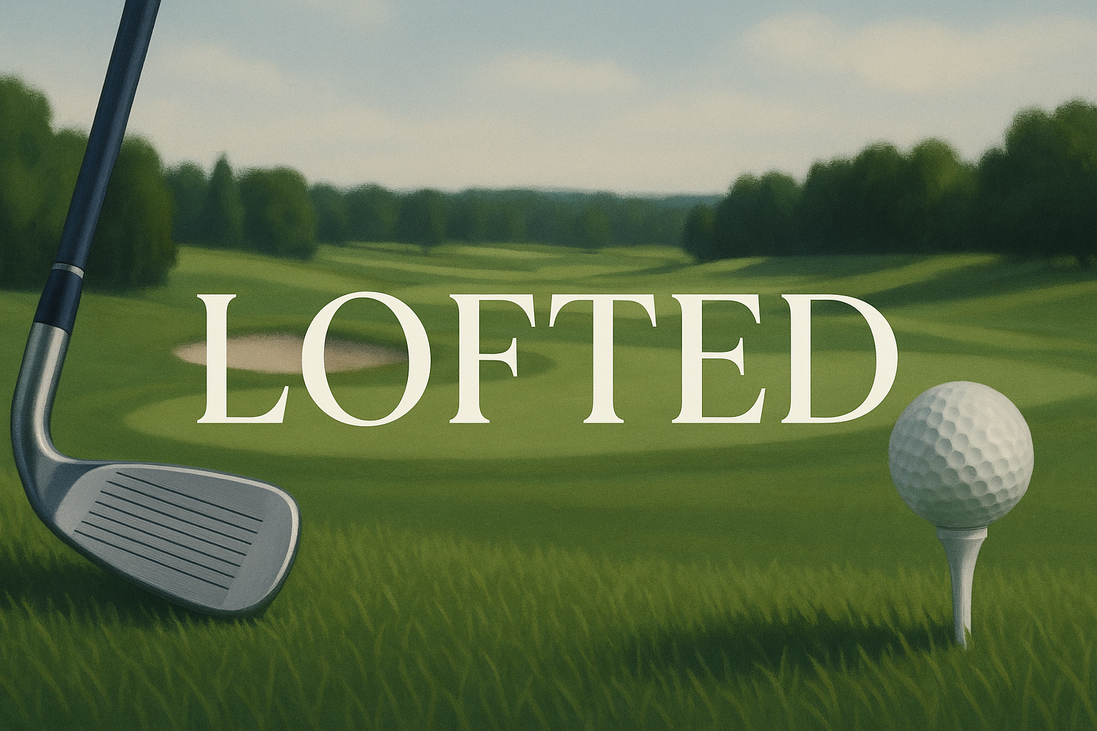 it is a banner for a golf apparel company names Lofted